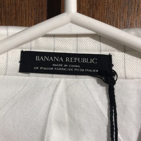 White Banana Republic Linen Blazer - Picture 3 of 11